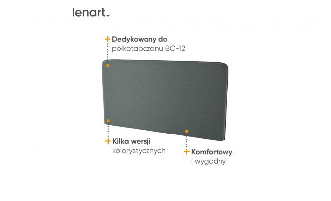 Gultas galvgalis Bed Concept BC - 17-BC - 12-pelēks